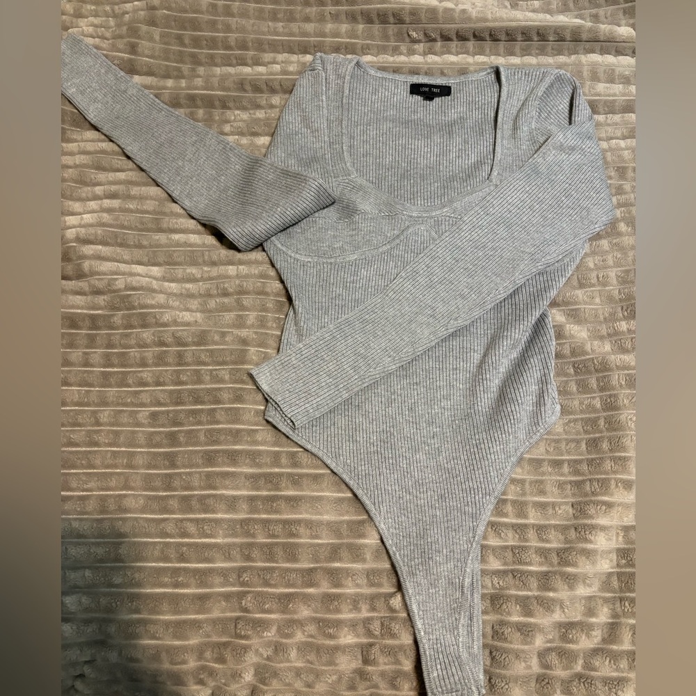 Gray Bodysuit Love Tree 🩶 #date night #cute